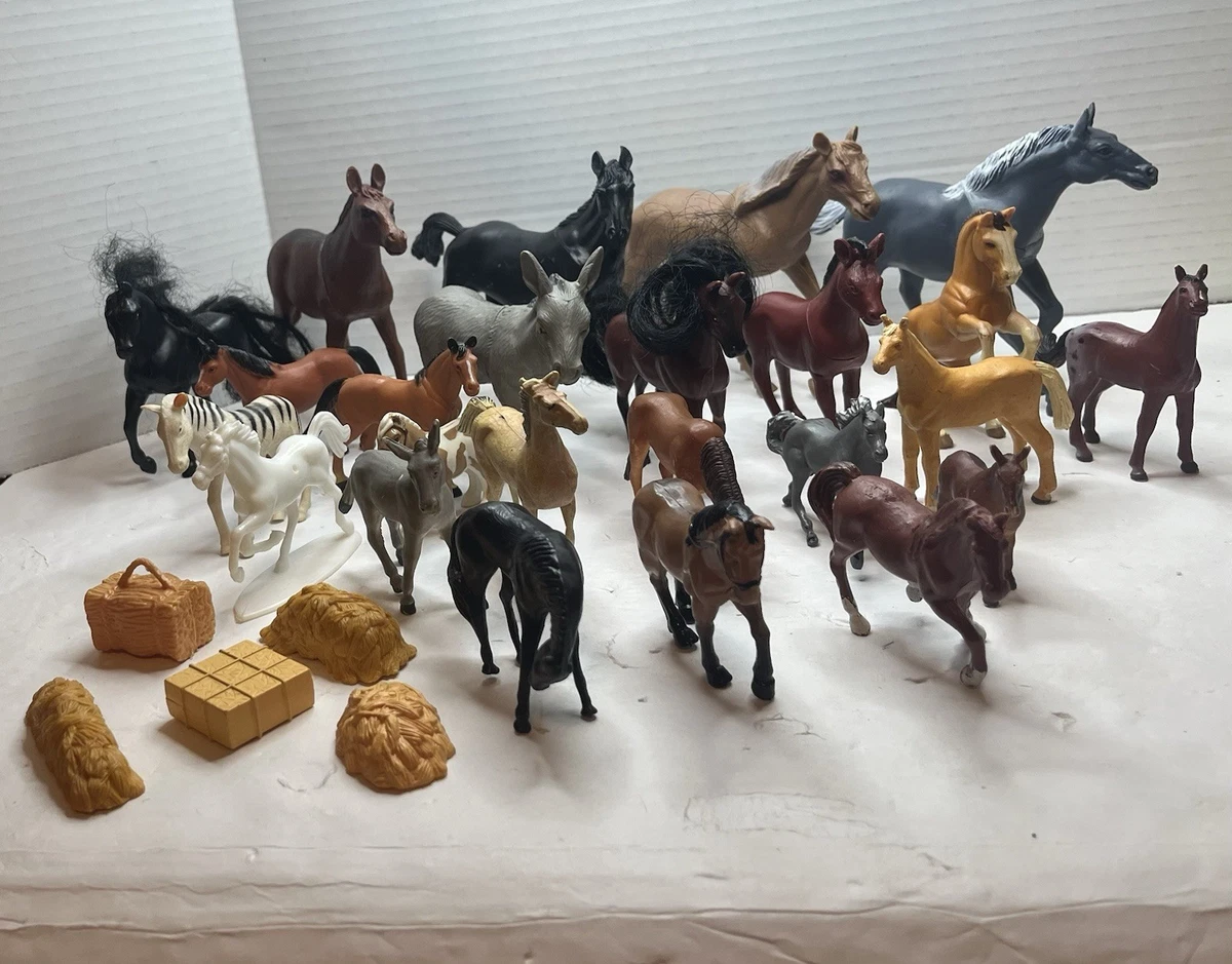 Figura De Caballo Negro Realista De Plástico – Juguete Educativo Y Decorativo De 4x6 Pulgadas Para Niños