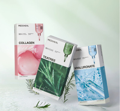Mediheal 30 Sheets Mask Pack Tea Tree Collagen Hyaluronic Set