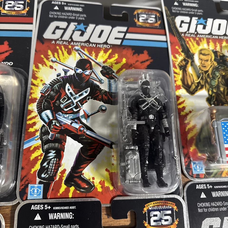 G.I. Lote de 15 figuras cardadas Joe 25 aniversario sin usar, en caja 2007 Hasbro nuevas Foto 4 de 4