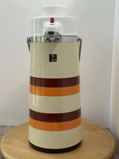 Vintage 1970’s Thermal Pump Pot Perfect For Coffee And Other Cold/Hot Beverages