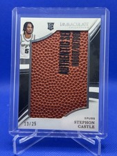 Stephon Castle 2024-25 Panini Immaculate /25 Jumbo Basketball Patch Rookie RC SP