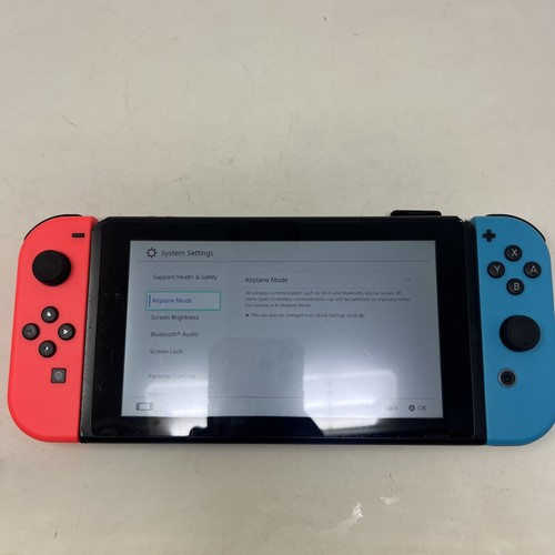 Nintendo Switch with Neon Blue and Neon Red Joy-Con (HAC-001-01) TESTED - Picture 2 of 11