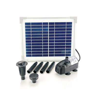 5W Solar Water Pump KIT: DC Brushless Submersible Water Pump 124 GpH with 12V...