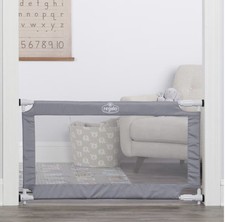 Regalo Wide Gray Expandable Mesh Gate Missing 2 Little Parts SEE PICTURE