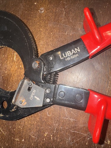 LUBAN Ratchet Cable Cutter, Heavy Duty Wire Cutter for Aluminum Copper Cable ... - Picture 2 of 5