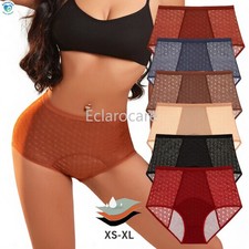 3Pcs Women's High-Waisted Lightweight Period Underwear 3-Layer Leak-Proof