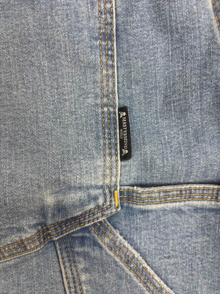 Camisa de mezclilla lavada Mastermind Vs. Bape Light Oz talla pequeña Foto 4 de 4