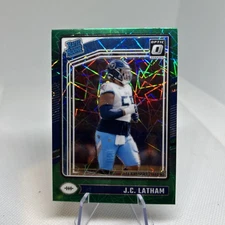 2024 Panini Donruss Optic - Rated Rookie J.C. Latham #234 Green Velocity B135