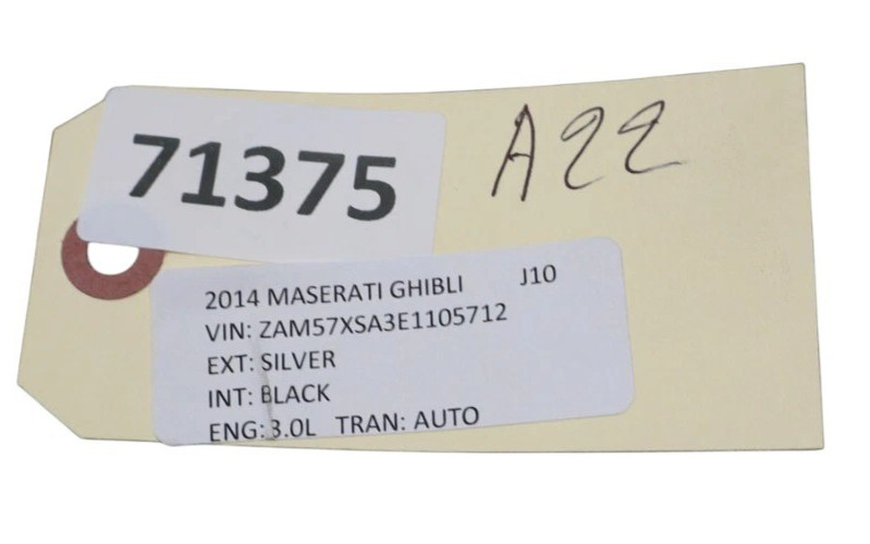 14-17 Maserati Ghibli Speedometer Instrument Cluster Gauge Black 670030640 Oem