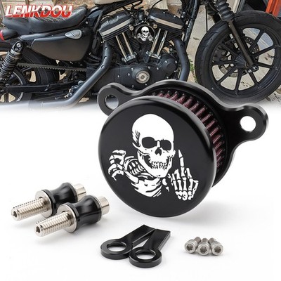Motorcycle Air Cleaner Intake Filter For Harley Sportster XL 883 1200 48 72 Iron