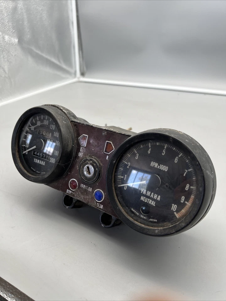 YAMAHA RD250DX 1A2 KOMPL TACHOMETER ASSY DREHZAHLMESSER COCKPIT J0041 - Bild 2 von 4