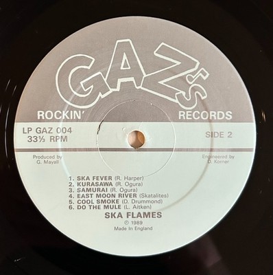 Ska Flames SKA FEVER UK盤 GAZ LPGAZ004 SKA FLAMES SKA FEVER UK VINYL LP 1989 LPGAZ-004 GAZ'S ROCKIN