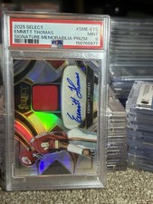 Emmitt Thomas Patch Auto Silver Prizm PSA 9 Chiefs #/ 249- POP 1