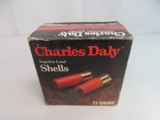 Vintage Empty Charles Daly 20 Ga Shotgun Shell Box RED