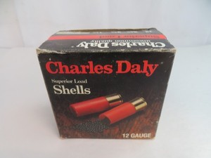 Vintage Empty Charles Daly 20 Ga Shotgun Shell Box RED