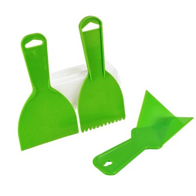 Flexibles Schaber Set 3-teilig mit ergonomischen Griffen für Entlackungsaufgabe