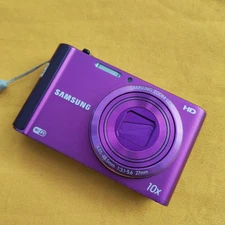 Samsung ST200F Purple Digital Camera - 16.1MP, 10x Optical Zoom, Tested & Wi-Fi