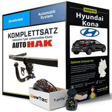 Anhängerkupplung abnehmbar für HYUNDAI Kona +E-Satz (AHK und ES) PKW kpl. NEU