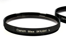 Genuine Canon 58mm Skylight 1x Lens Filter Vintage