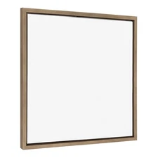 Sylvie Blank Framed Canvas Wall Art 23x33 Bright Gold Modern Paint Your Own