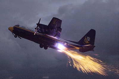 BLUE ANGELS C-130 'FAT ALBERT' JET ASSISTED TAKEOFF PHOTOGRAPH PHOTO PRINT