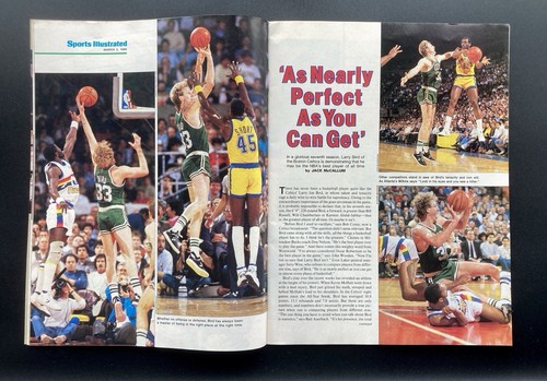 Larry Bird JSA Vintage Era Signed Sports Illustrated 1986 Celtics NO Label RARE - Picture 3 of 5