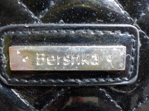 BERSHKA Vintage Laptop Tablet Tasche Bag Aktentasche LackLeder shiny gay Goth SM - Bild 7 von 10