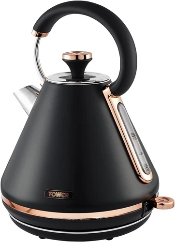 Tower T10044RG Cavaletto Pyramid Kettle with Fast Boil, Detachable Filter, 1.7 