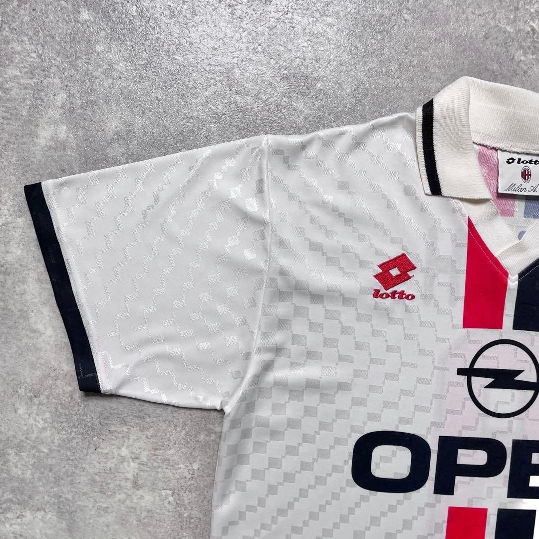 George Weah #9 AC Milan 98-99 Away Shirt Lotto Size M From Japan
