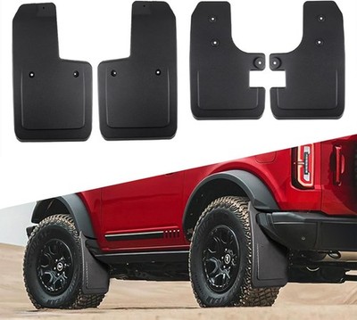 4 Pack Mud Flaps for Ford Bronco 2021-2025, Splash Guards Front & Rear