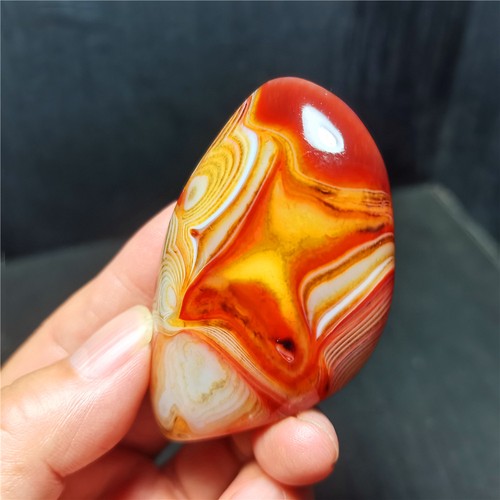 TOP 78G Natural Polished Silk Banded Lace Agate Crystal Madagascar W182 - Imagen 10 de 10