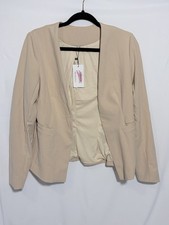 Women  s Tan Blazer Size S