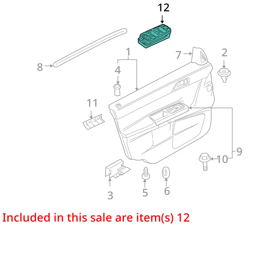 Interruptor principal de ventana eléctrica de la puerta izquierda del conductor Volvo S40 2007-2007 30795081 Z26I0 Foto 3 de 4