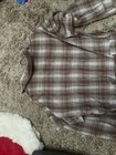 NEW Listicle Long SleevBrown  & White Checker  Women’s Lined Romper Size S — photo 6