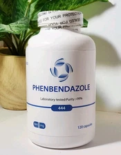 Phenbendazole 444mg 120 capsules - Purity 99% - SEALED - Exp 5/2027