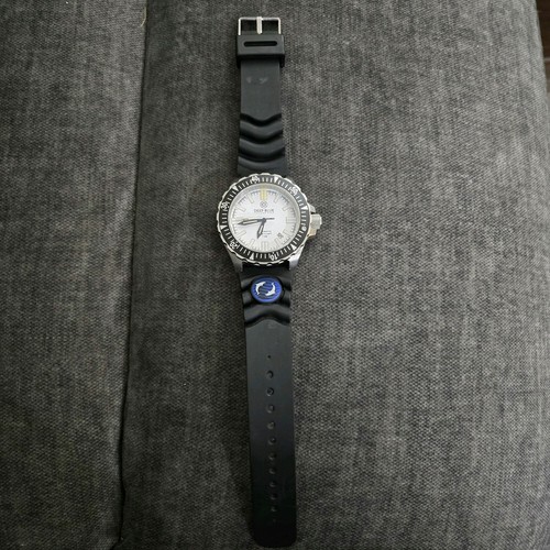 Reloj Deep Blue Daynight Militar 500m Buzo Automático Blanco 44mm Banda Goma - Imagen 5 de 5