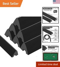 Upgrade Your Game: 6-Pack Black Rubber Pool Table Cushions - Easy Install