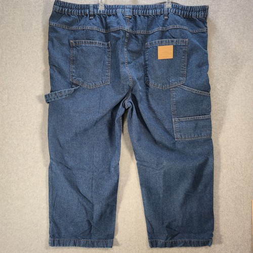Duke Haband Men’s Relaxed Fit Carpenter Jeans Blue Denim Work Pants Size 52XS - Picture 6 of 9