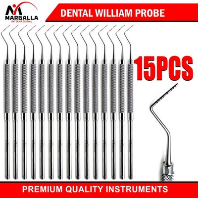 Periodontal Probe William Color Coded Marking Pocket Depth Dental Instruments