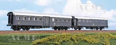 ACME 55353 Spur HO 2er Set Wagen FS für Züge Shuttle in schiefergrauer Lackierung