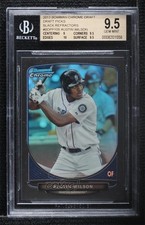 2013 Bowman Draft Picks Chrome Black Refractor 2/35 Austin Wilson BGS 9.5 0l2