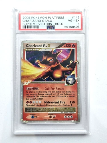 Pokemon Charizard G Lv.x - 143/147 - Holo - PSA 4