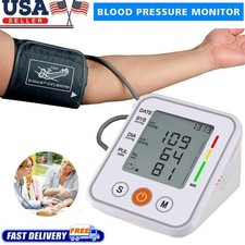 Automatic Arm Blood Pressure Monitor Digital Pulse Heart Rate Machine BP Cuff