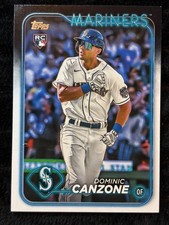 Dominic Canzone Seattle Mariners 2023 Topps RC Baseball Card #195 Protective Sle