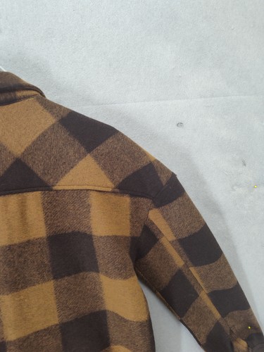 Gap Teen Jacket Shacket Girl 18-20 Brown Plaid Flannel Button Shirt Sustainable - Picture 12 of 18