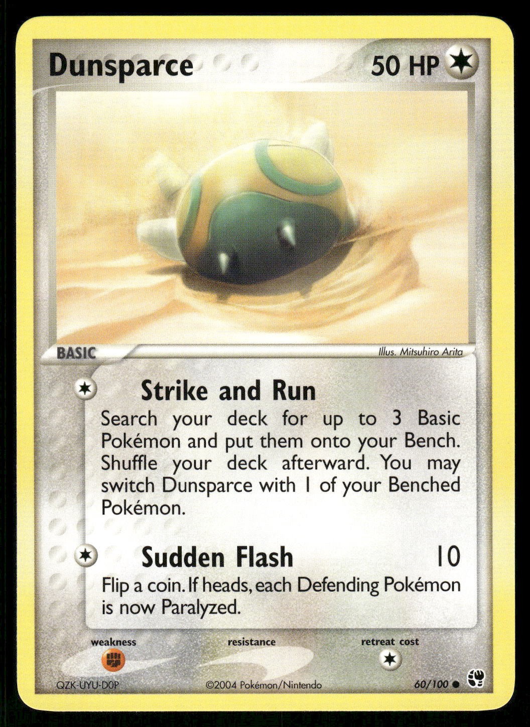 2003 Near Mint Pokemon Dunsparce 60/97 Sandstorm English
