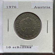 1976 Austria 10 Schilling - Extra Fine Details Free Shipping