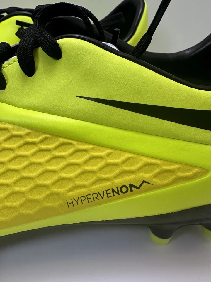Nike Hypervenom Phelon FG 599730-700 “Volt” SPECIAL COLOR – Men’s Size 10 - Image 2 of 4