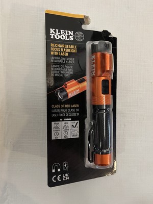 Klein Tools (56040) Rechargeable LED Focus Flashlight with Laser