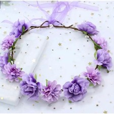 Handmade Purple Floral Tiara
